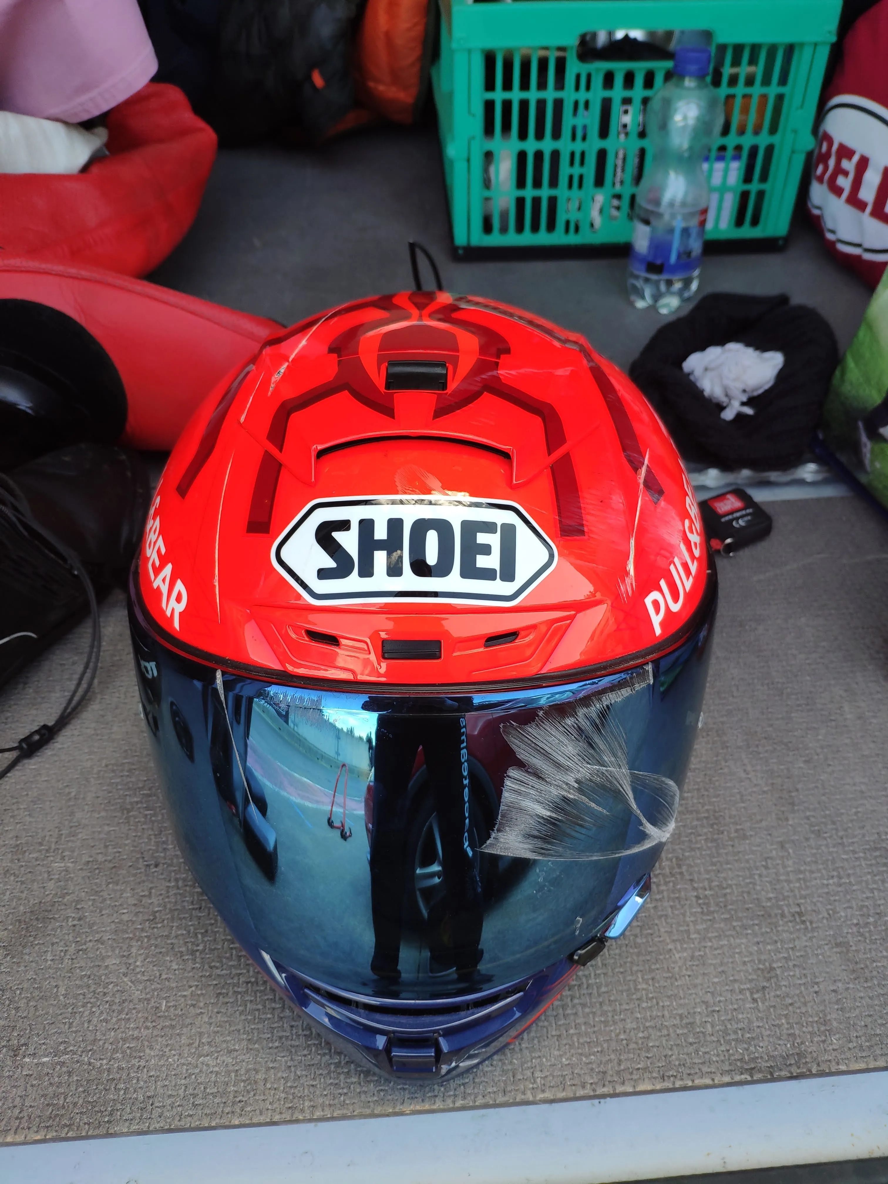 Shoei X-Spirit 3 Helm nach meinem Sturz